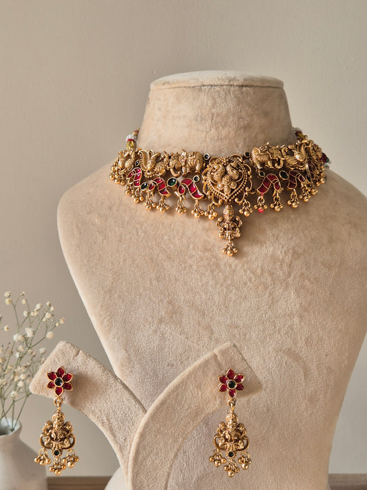 Chandrika Temple Necklace Set