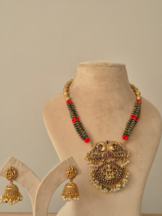 Aishani Temple Necklace Set