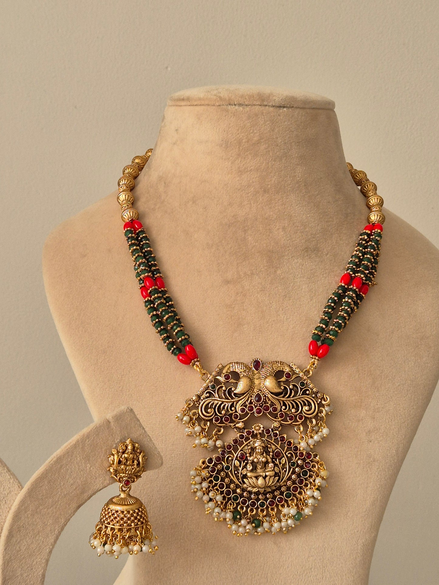 Aishani Temple Necklace Set