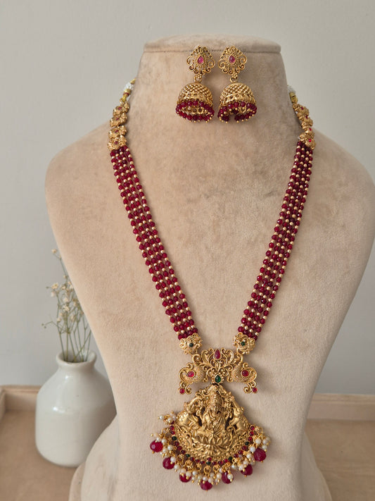 Beena Golden Necklace Set