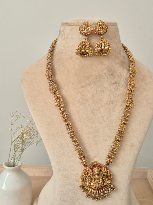 Chitrlekha Golden Necklace Set