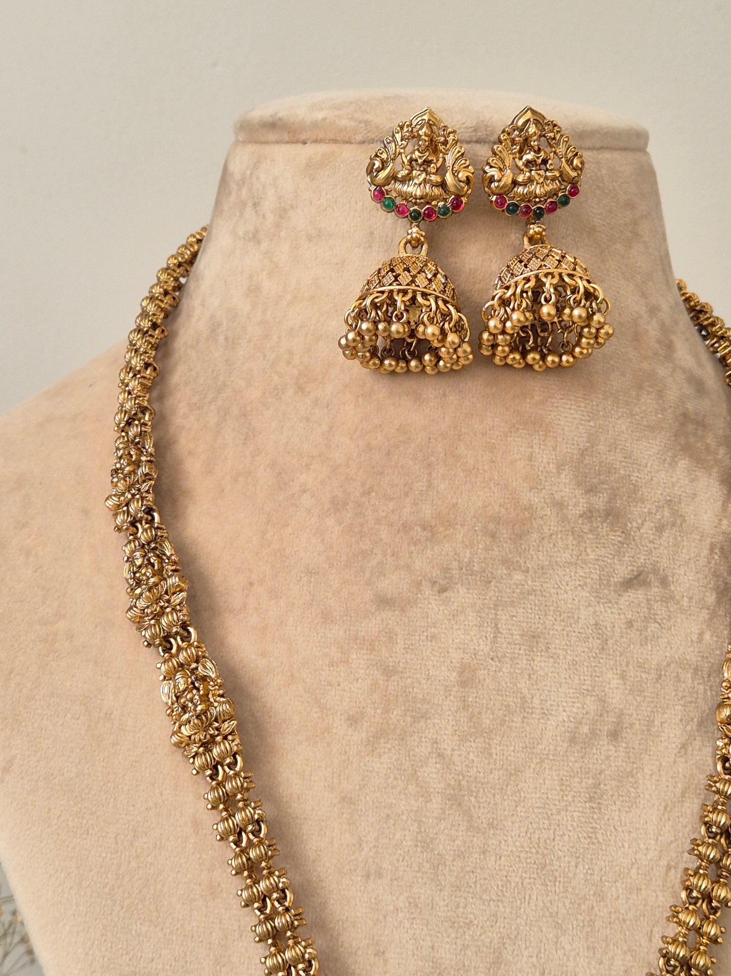 Chitrlekha Golden Necklace Set