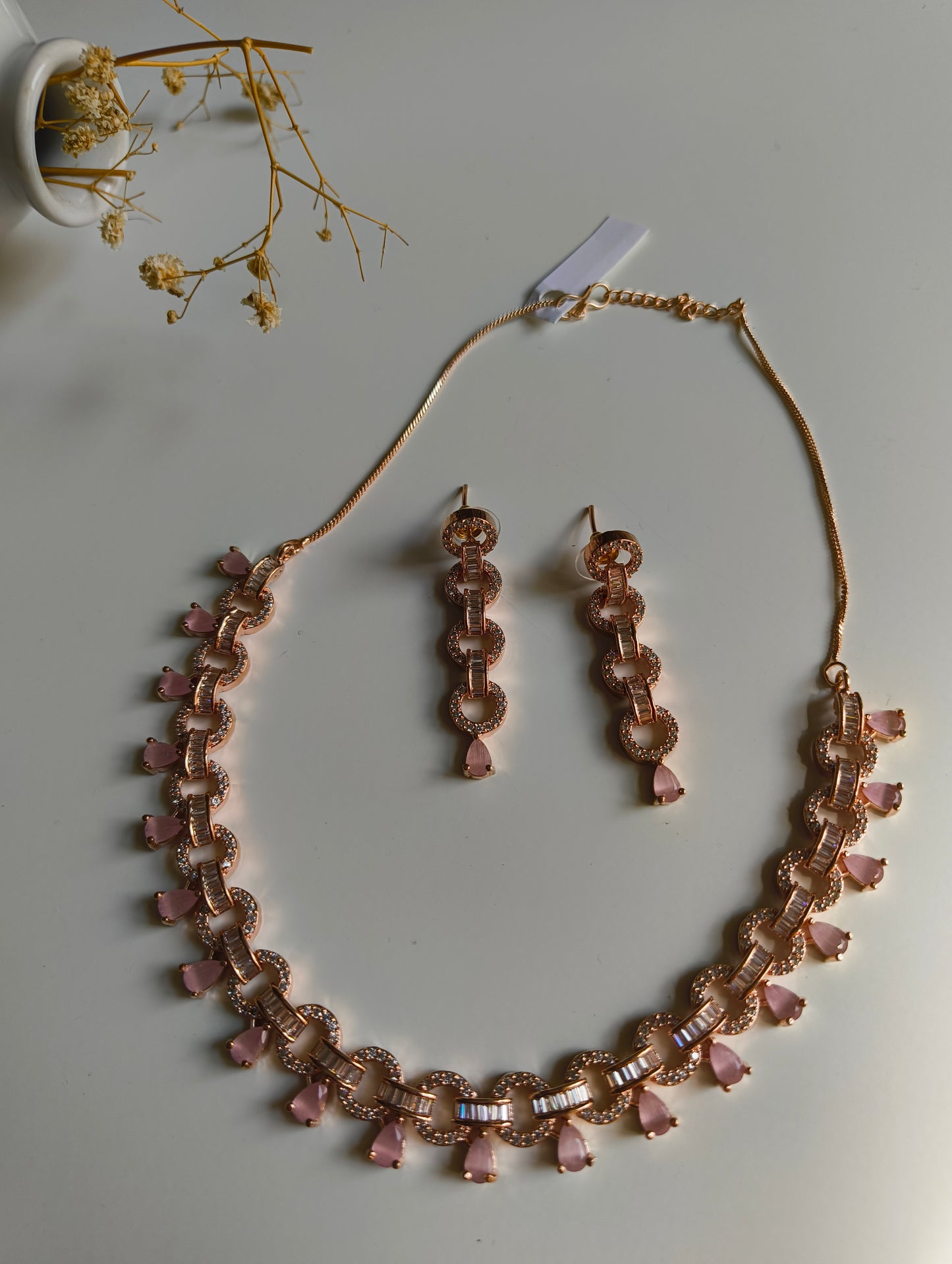 Ayaana Naitri American Diamond Necklace Set