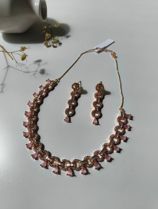 Ayaana Naitri American Diamond Necklace Set