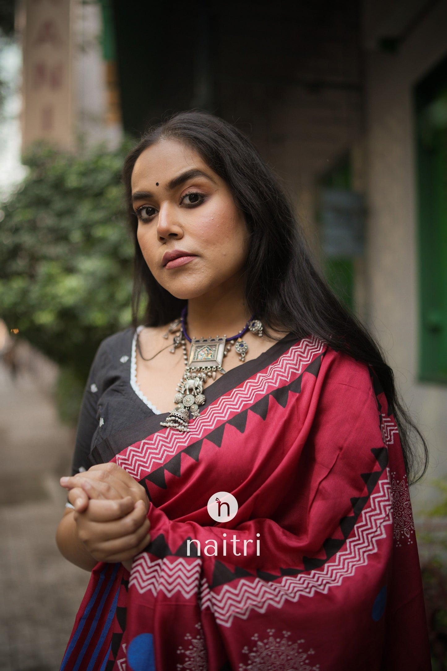 Devi Hand Block Print Saree