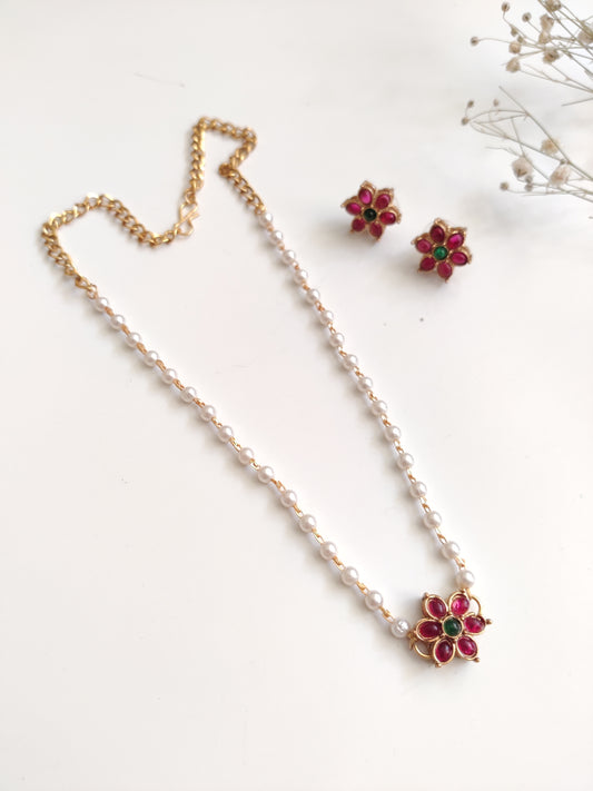 Manikya Temple Necklace Set