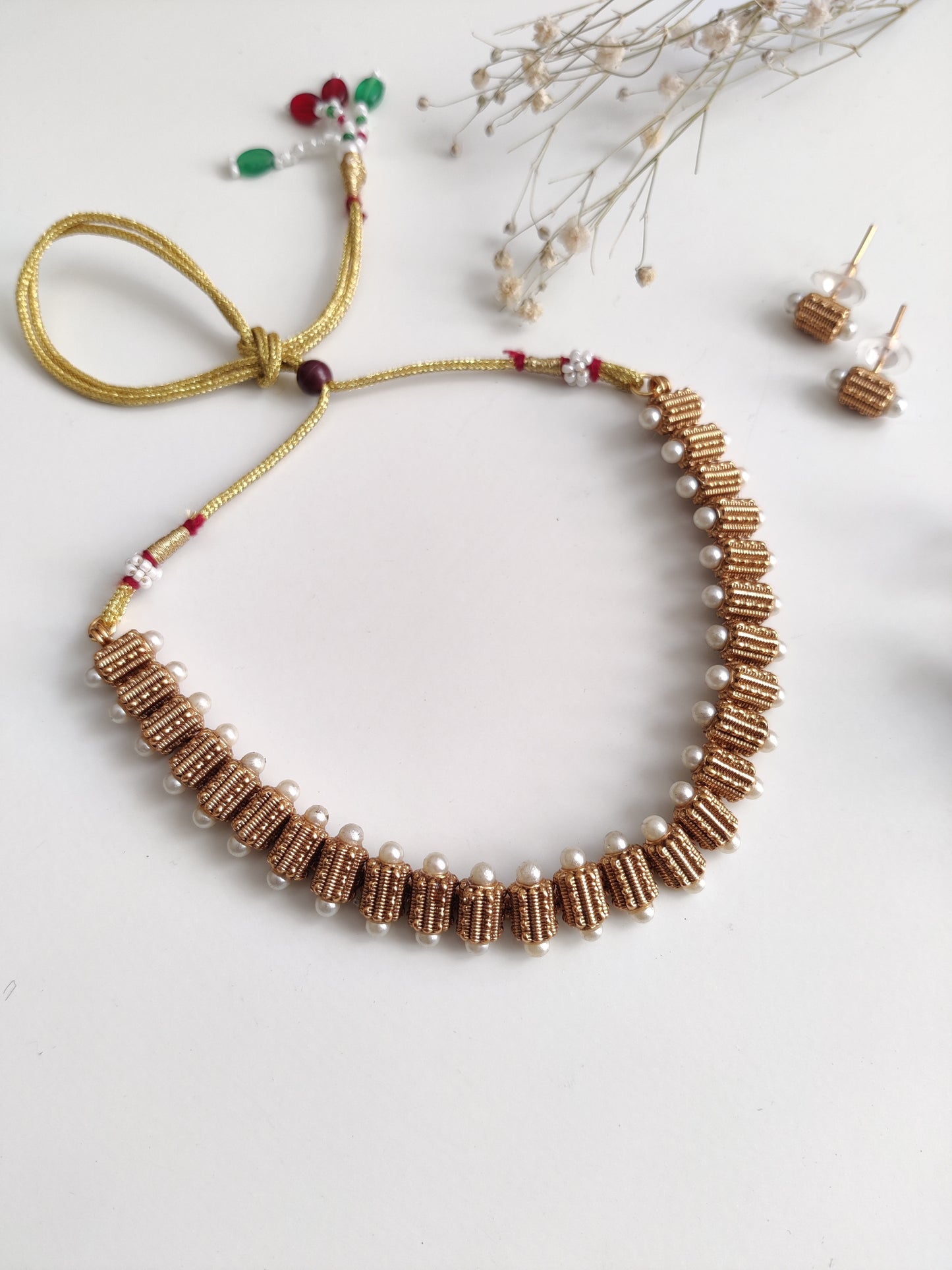 Chitrangda Temple Necklace Set