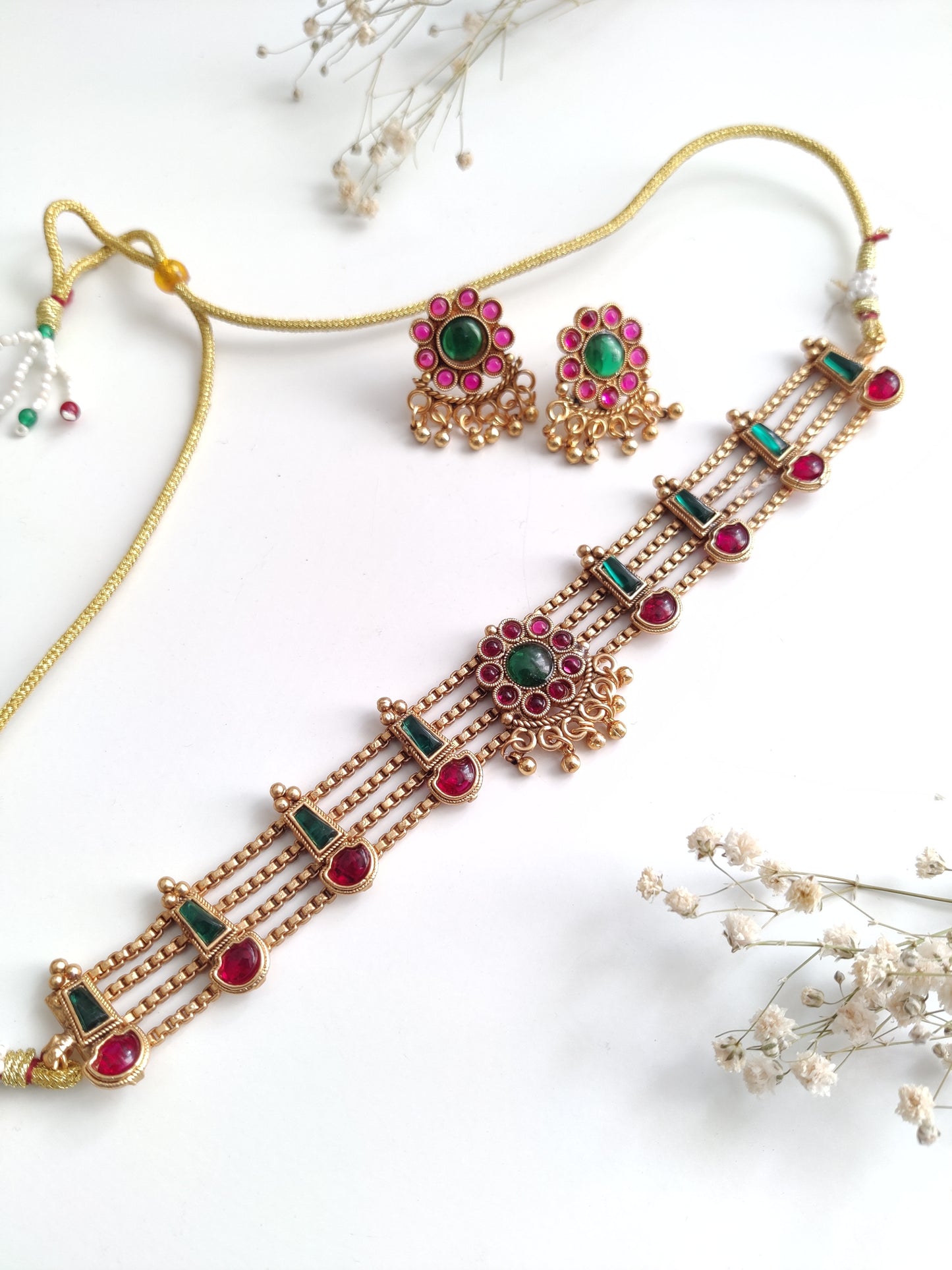 Aarya Temple Choker Set
