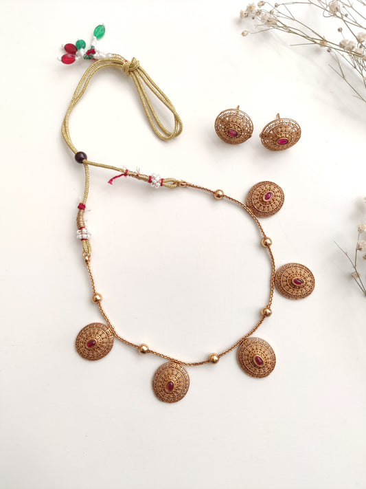 Yukti Temple Necklace Set