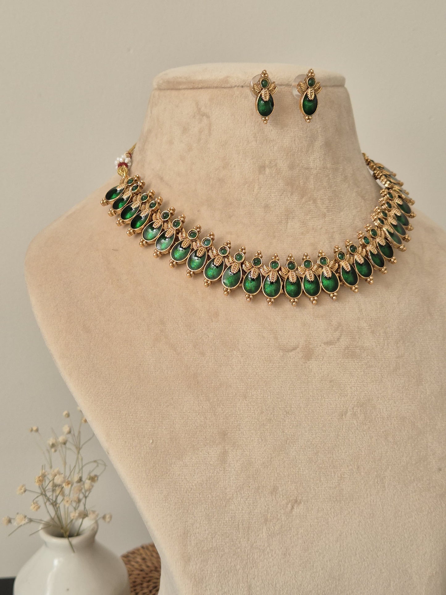 Drishti Temple Necklace Set