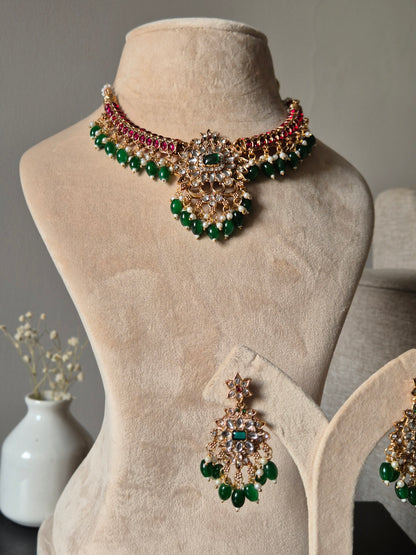 Shrini Temple Necklace Set by Naitri - Necklace