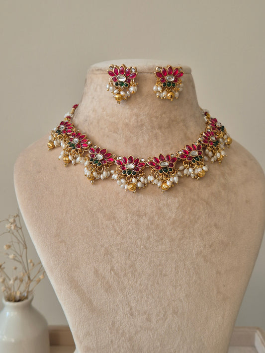 Mridula Necklace Set by Naitri - Necklace