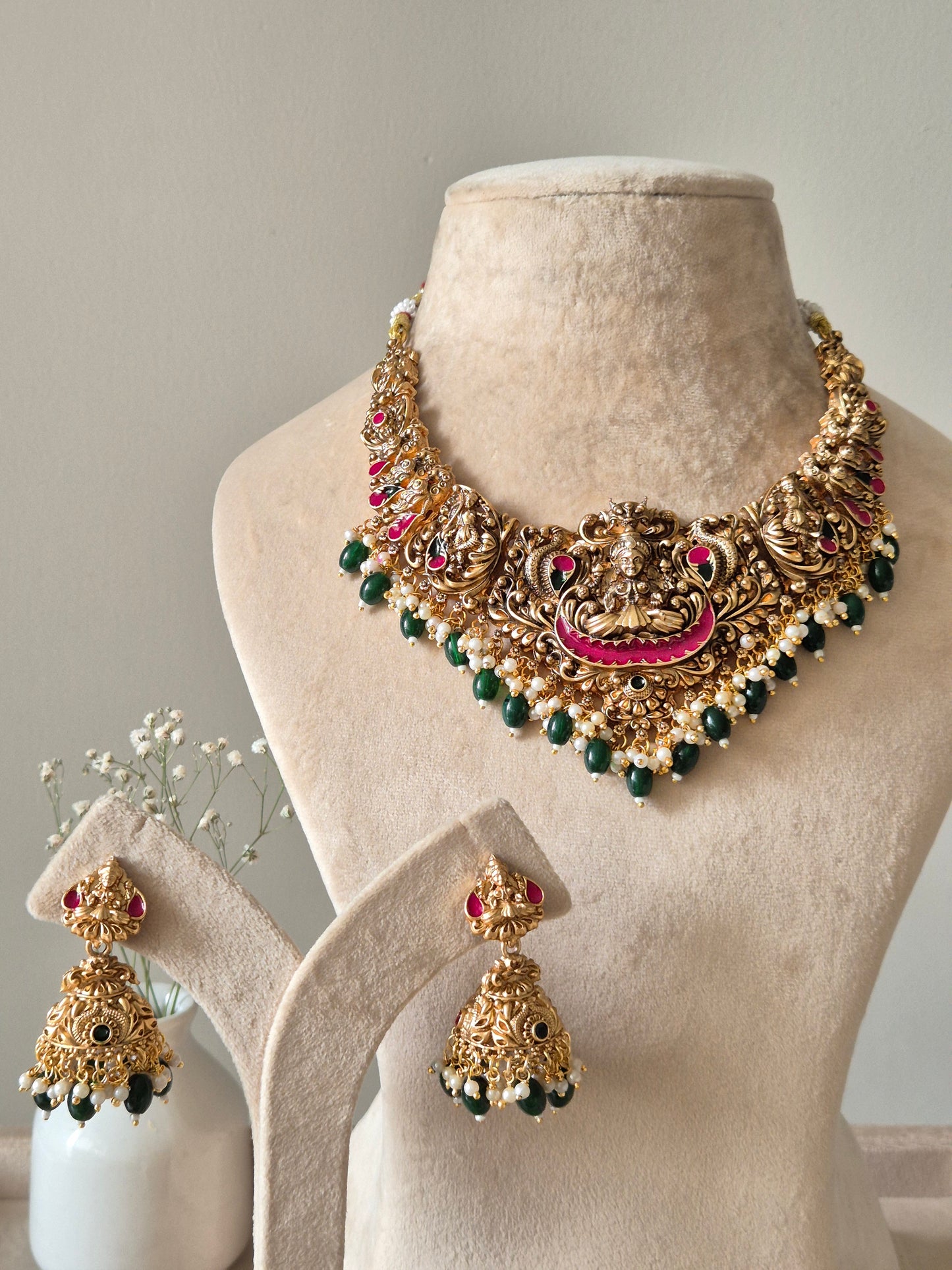 Madhuram Temple Necklace Set