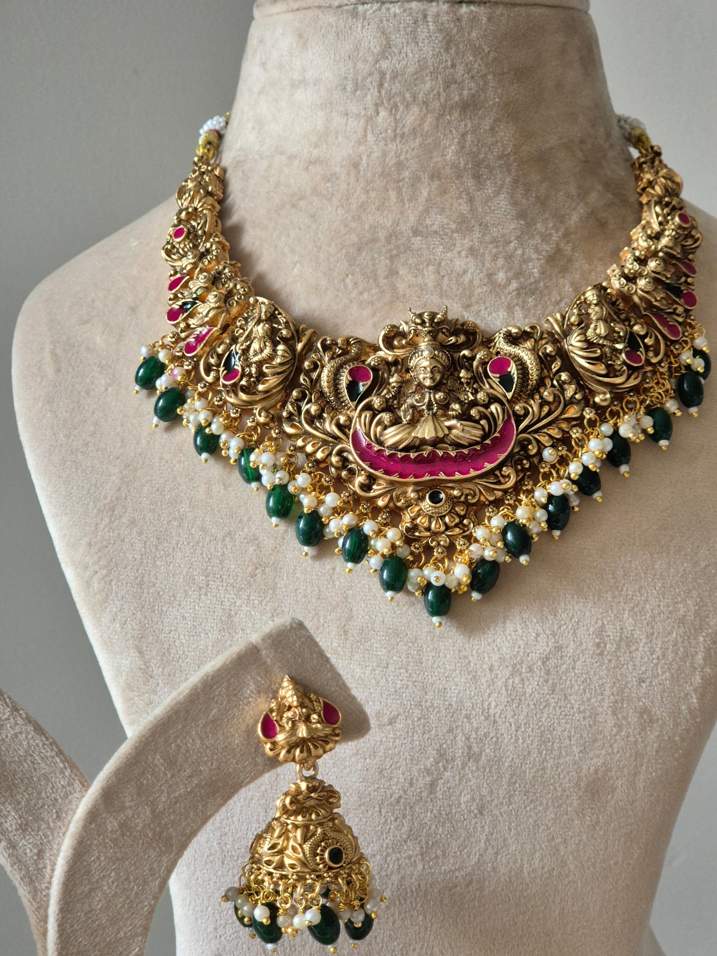 Madhuram Temple Necklace Set