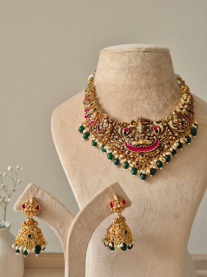Madhuram Temple Necklace Set