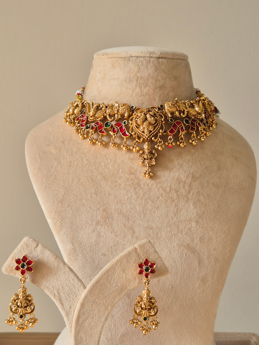 Chandrika Temple Necklace Set