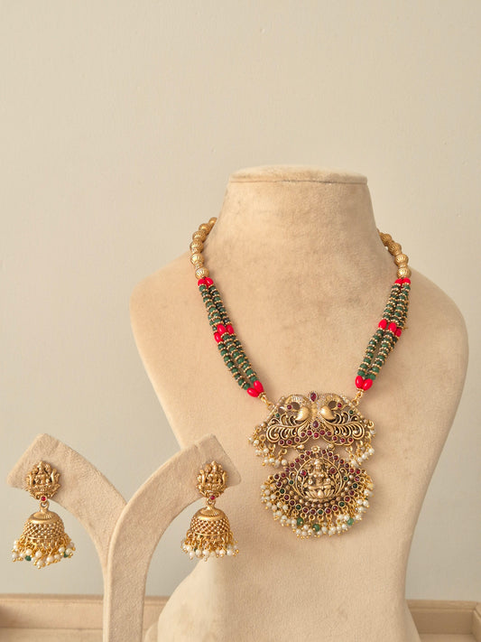 Aishani Temple Necklace Set