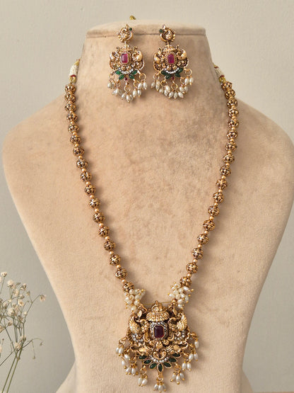 Nikita Temple Necklace Set by Naitri - Necklace