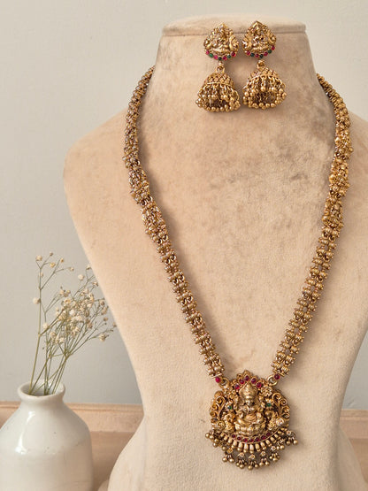 Chitrlekha Golden Necklace Set