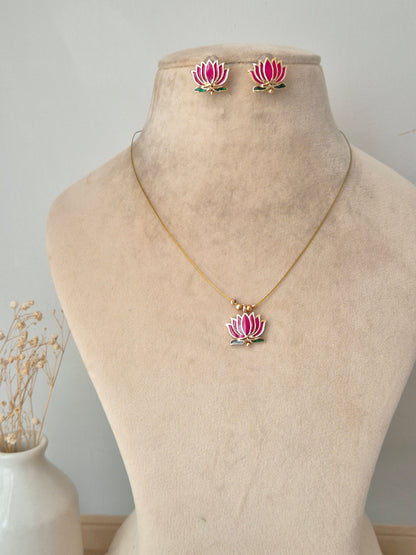 Bhagya Invisible Chain Necklace Set