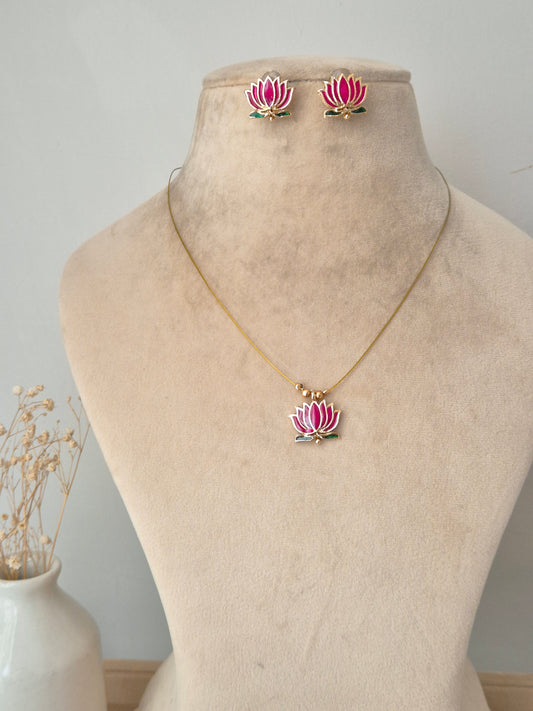 Bhagya Invisible Chain Necklace Set