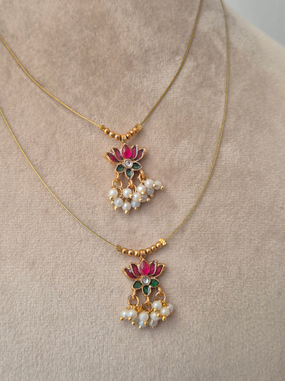 Kumudini Invisible Necklace Set