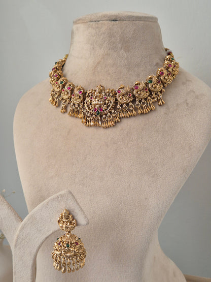 Chitralekha Temple Necklace Set