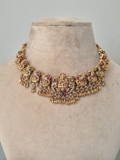 Chitralekha Temple Necklace Set
