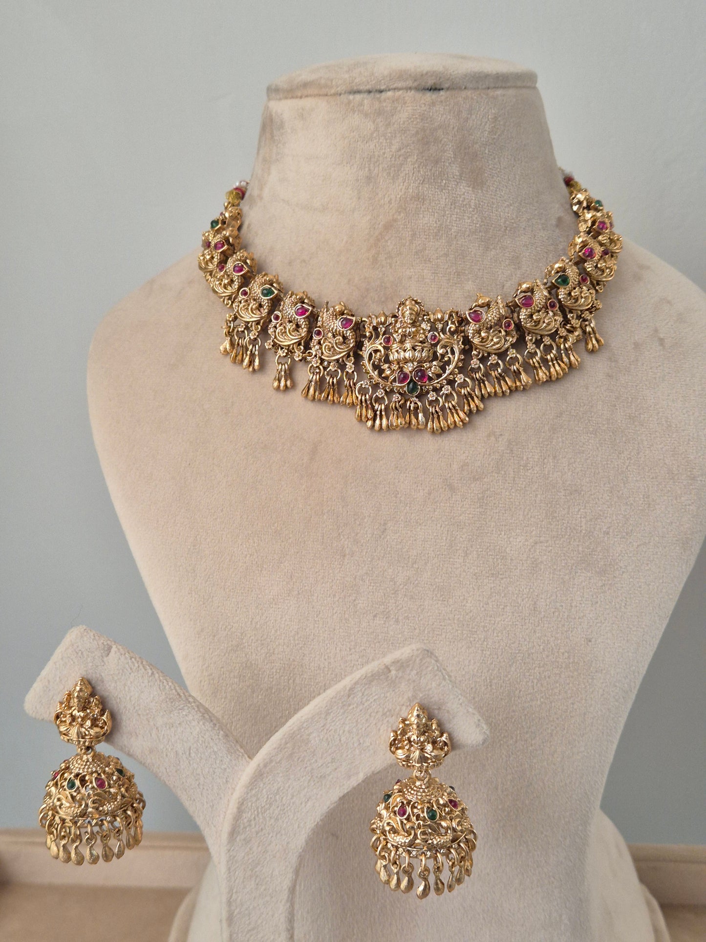 Chitralekha Temple Necklace Set