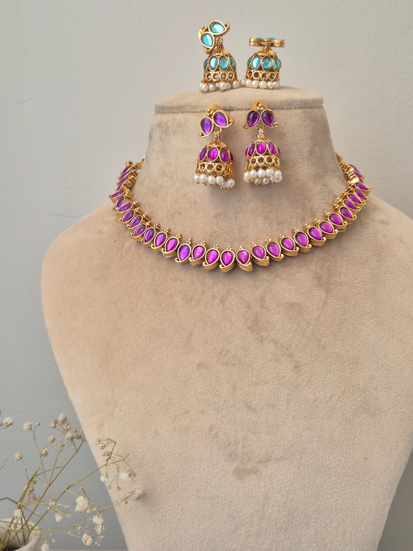 Reversible Amu Necklace Set - Both Side