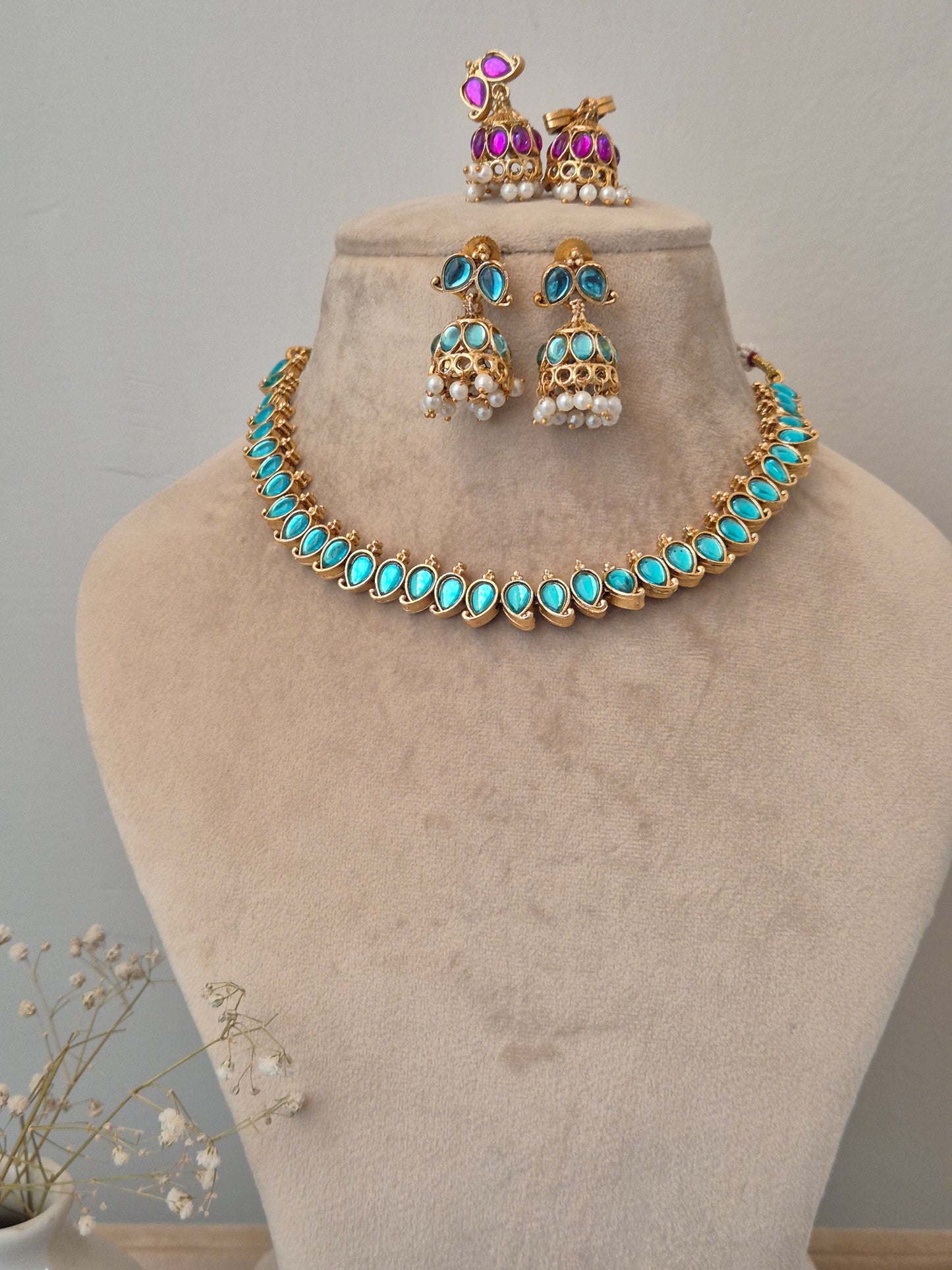 Reversible Amu Necklace Set - Both Side