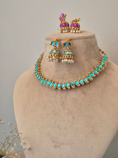 Reversible Amu Necklace Set - Both Side