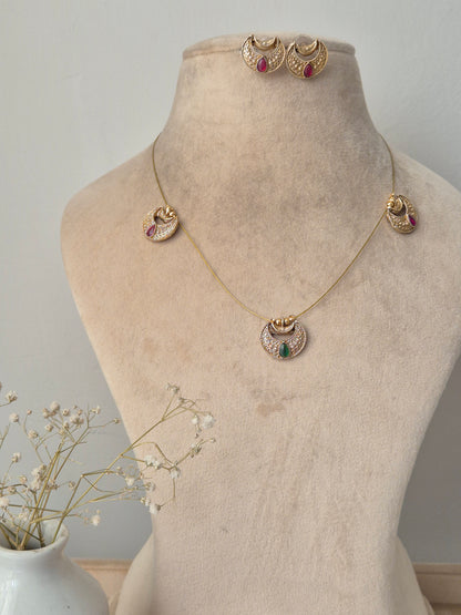Tavira Invisible Chain Necklace Set