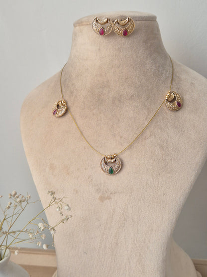 Tavira Invisible Chain Necklace Set