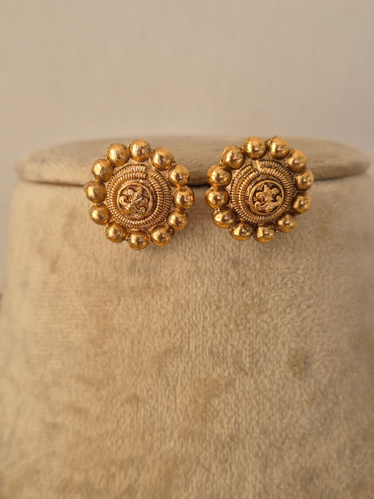 Traditional gold-toned imitation matching  earrings by Naitri.in