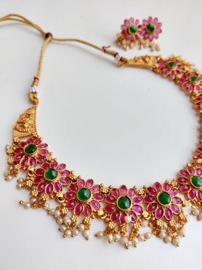 Grace Naitri Temple Necklace Set