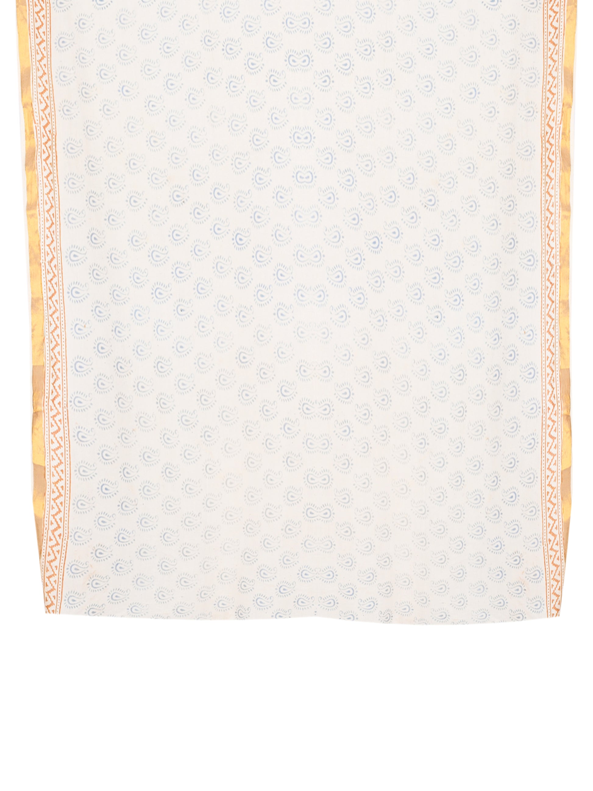 Handcrafted breathable cotton saree from Bagh, Madhya Pradesh, featuring artisanal blue hand block prints and a detailed beige blouse By naitri.in
