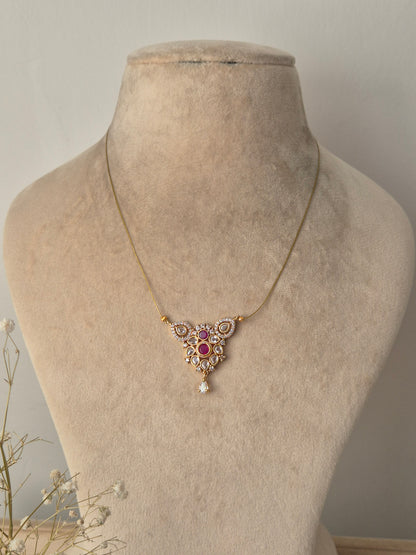 Gold necklace with a star-shaped pendant  invisible chain light weight elegant and minimal jewellery set by naitri
