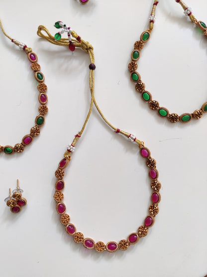 Svadha Temple Necklace Set