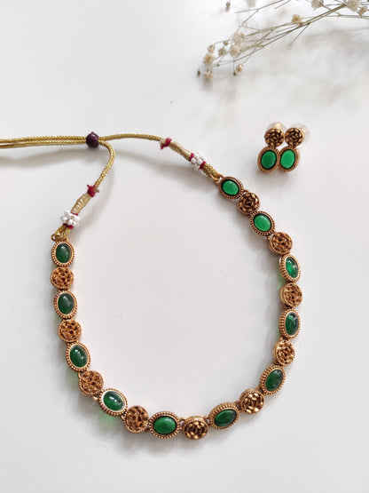 Swarna Temple Necklace Set
