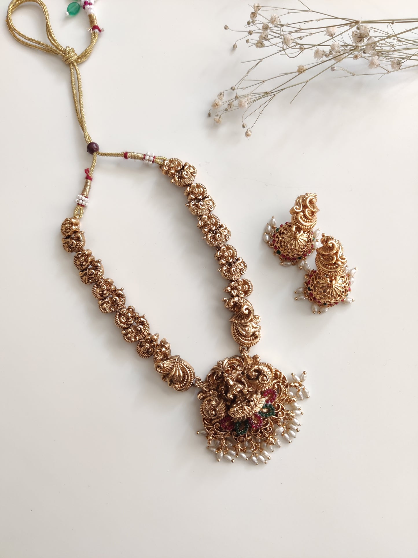 Kunjala Temple Necklace Set