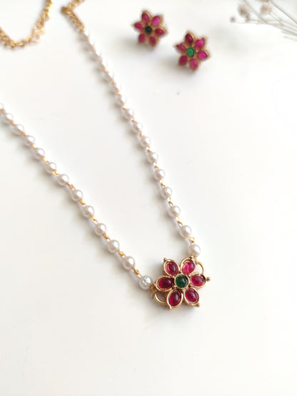 Manikya Temple Necklace Set