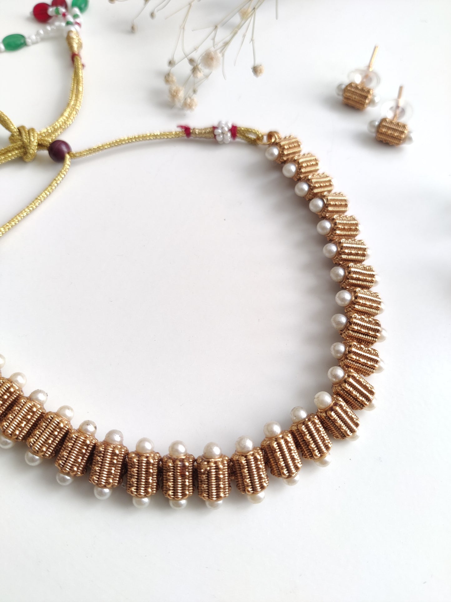 Chitrangda Temple Necklace Set