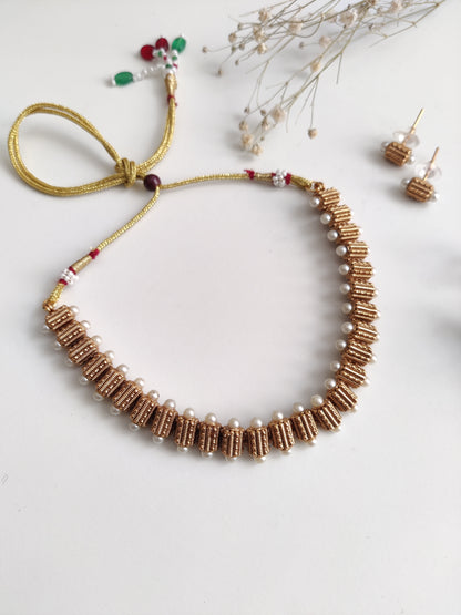 Chitrangda Temple Necklace Set