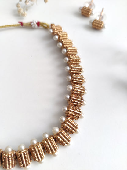 Chitrangda Temple Necklace Set