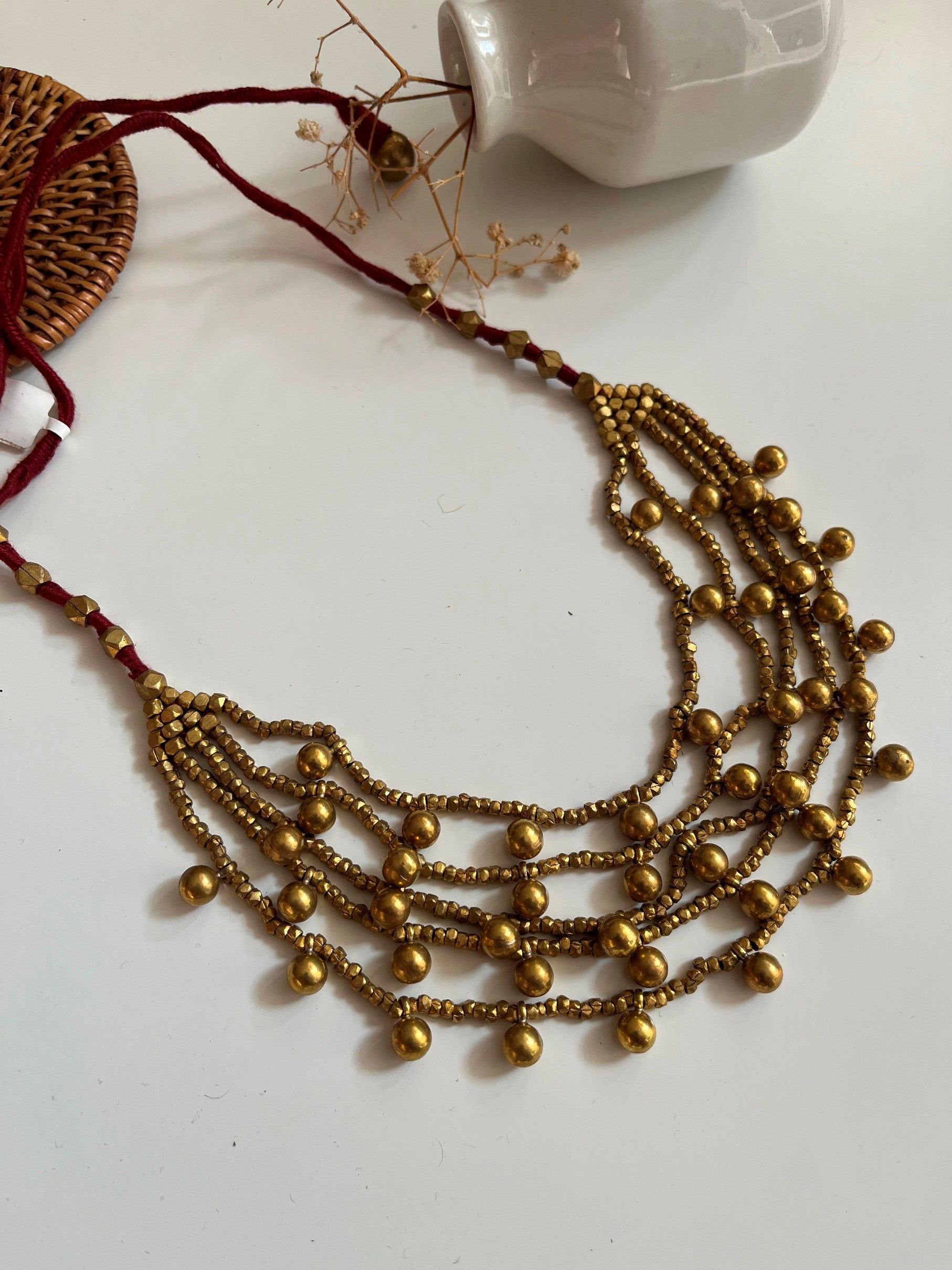 Divya Dhokra Necklace by Naitri - Necklace