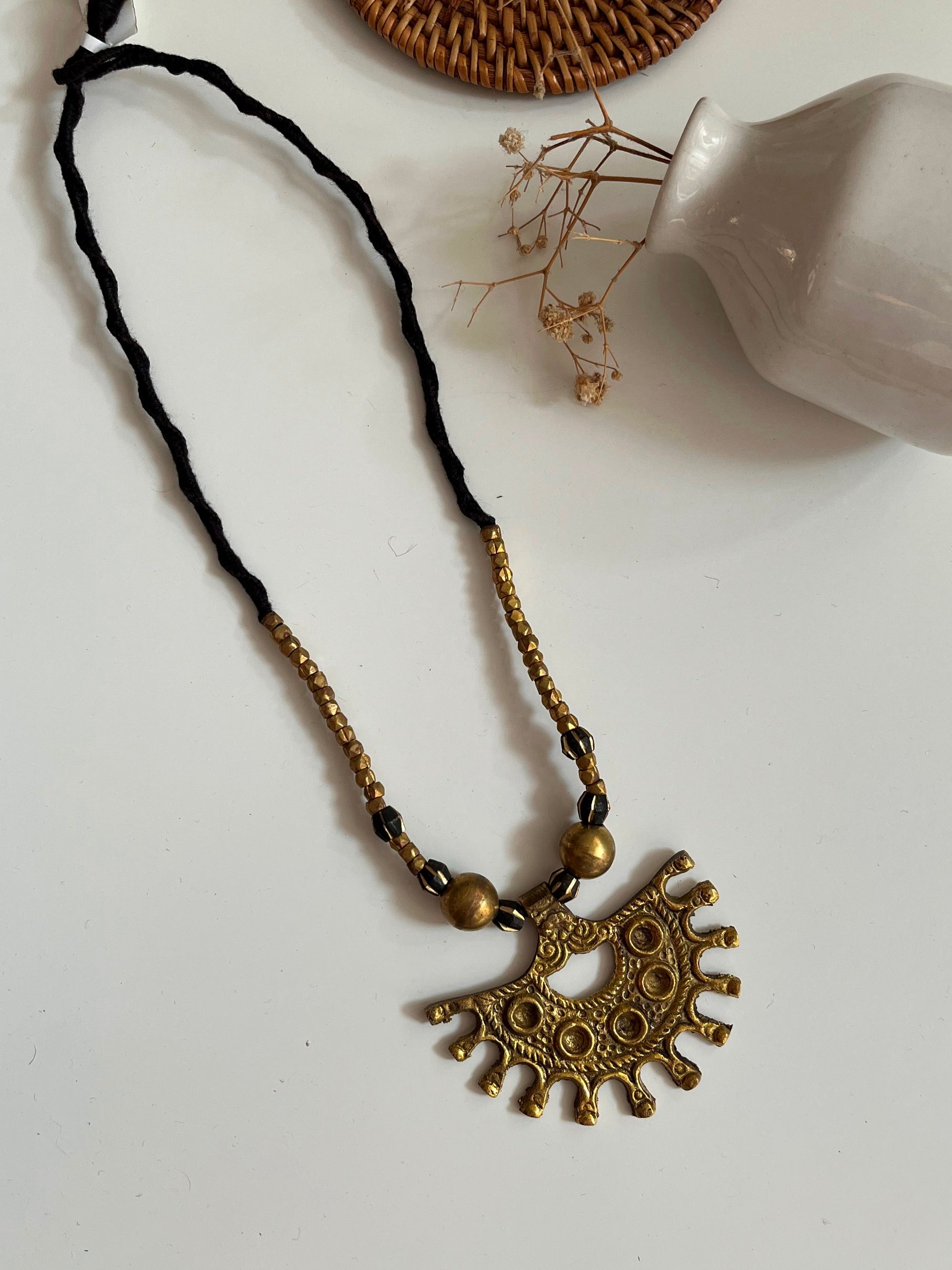 Udita Dhokra Necklace by Naitri - Necklace