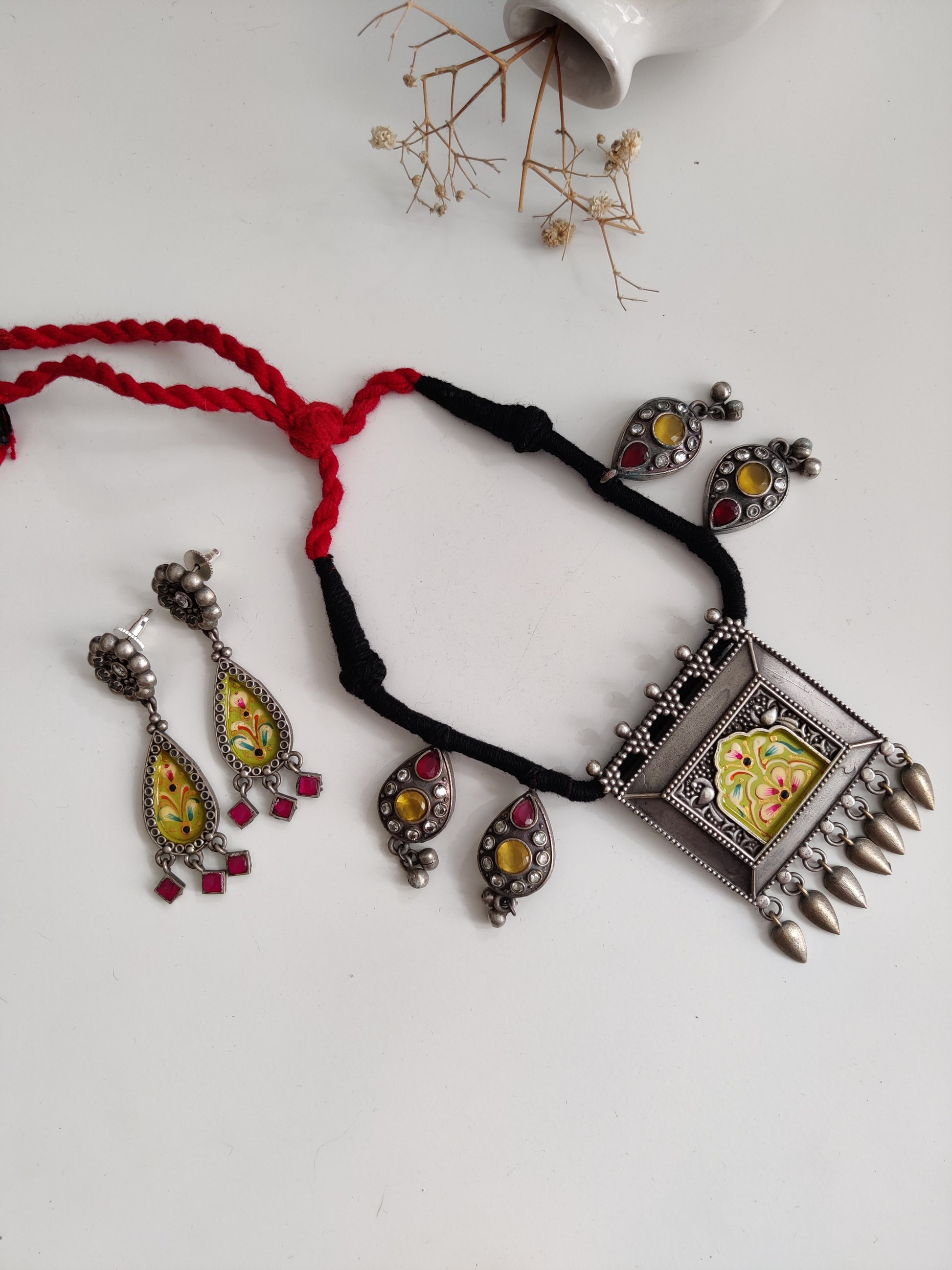 Saanjali Necklace Set by Naitri - Necklace