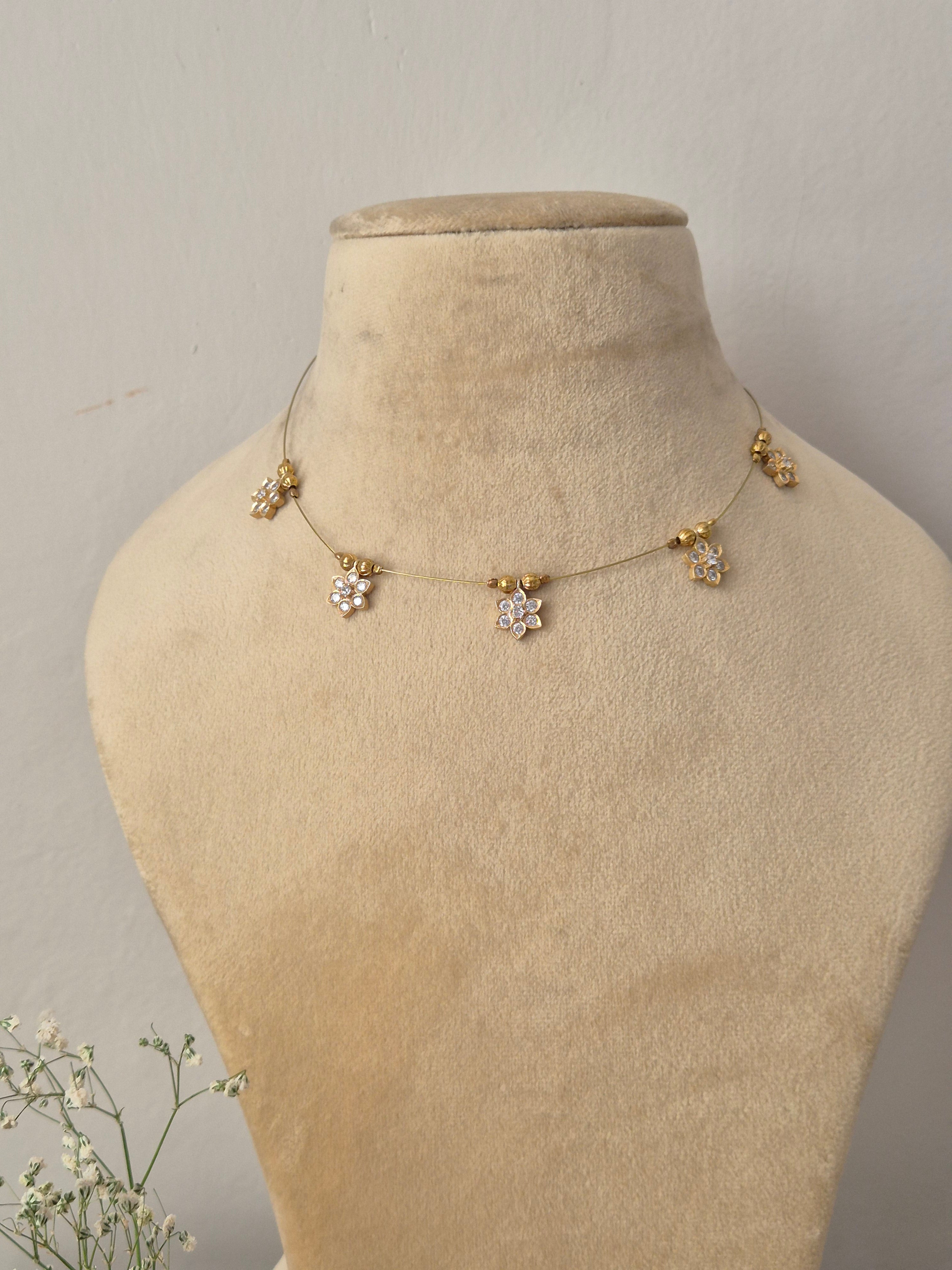 Reem Invisible Chain Necklace | Radiant handcrafted necklace | Naitri