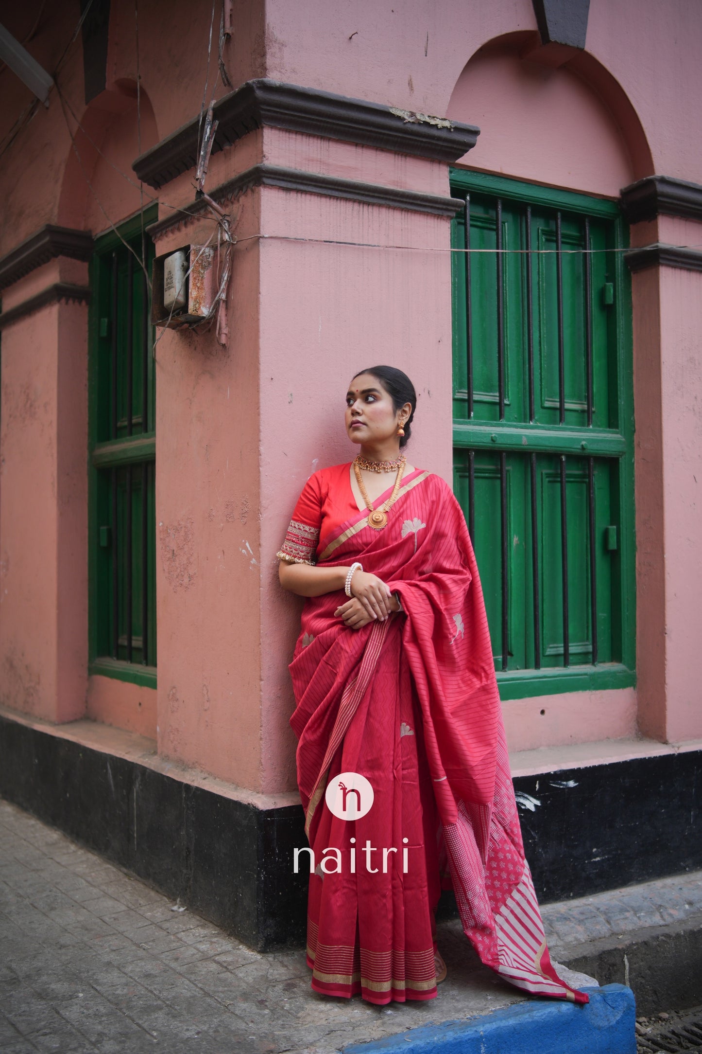 Samriddhi Hand Block Print Saree by Naitri - Saree